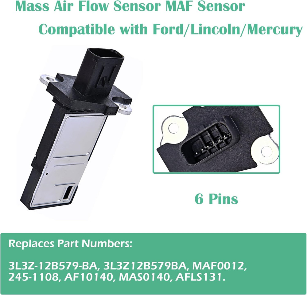 Rich Mass Air Flow Sensor MAF Sensor Compatible with Ford Escape Expedition Expl