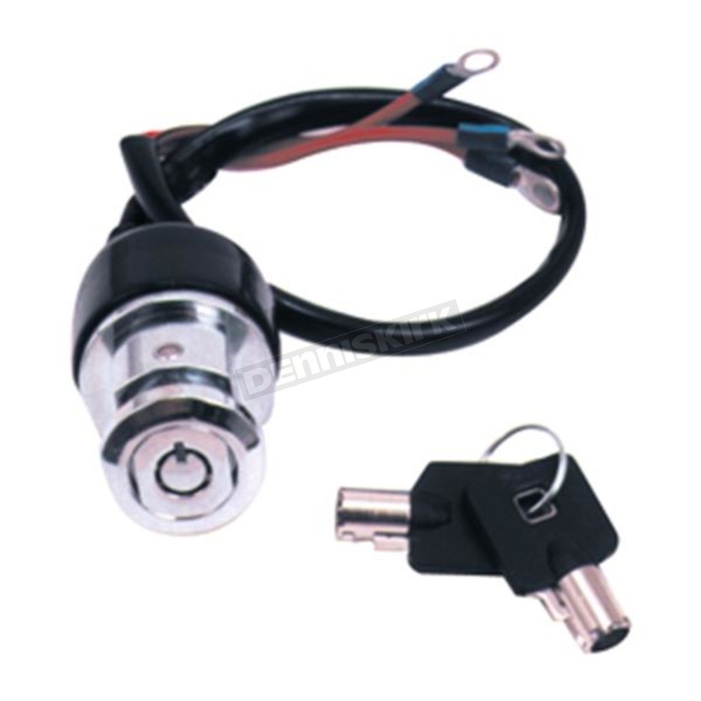 V-Factor Chrome 3 Position Round Key Ignition Switch - 15009