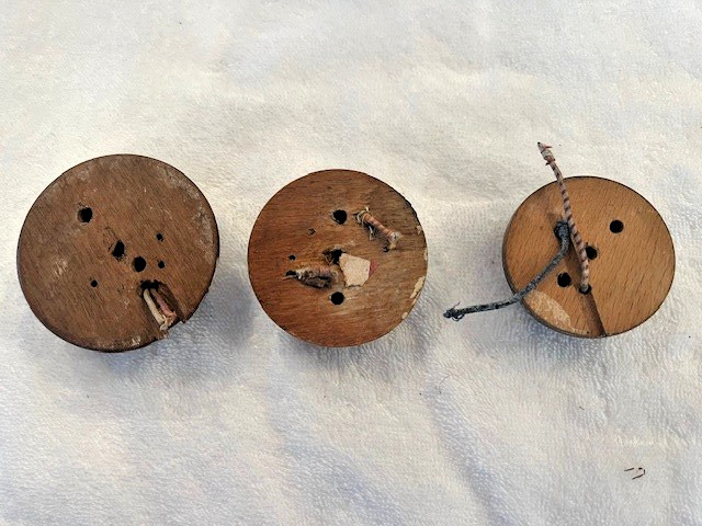 Three antique servant bell pushes