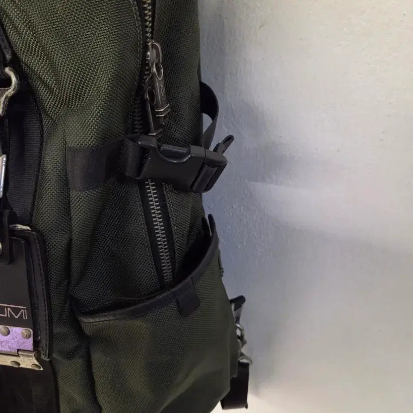 TUMI Alpha Bravo Rezon Olive Backpack Good Condition