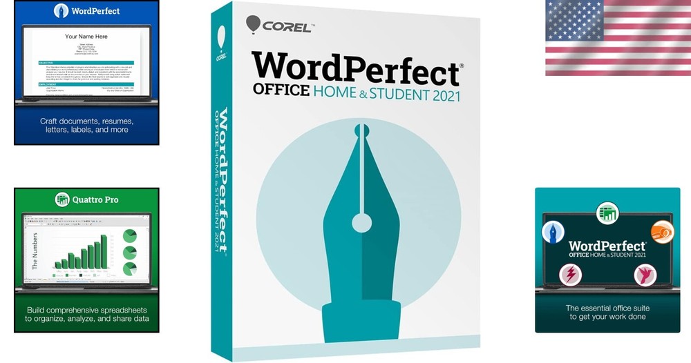 Comprehensive WordPerfect Office 2021 Suite - Word Processing & Presentations