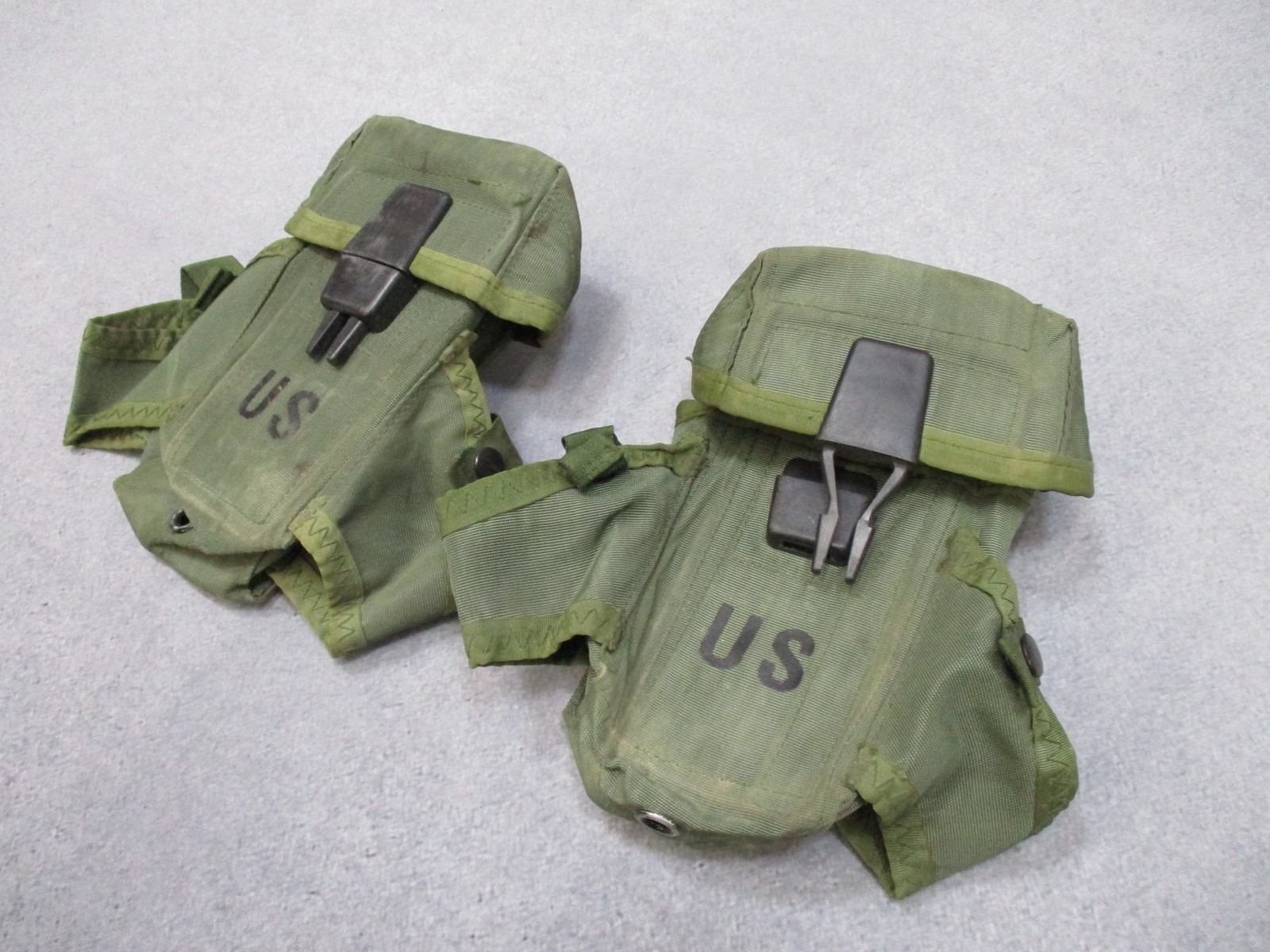 USGI ALICE LC-1 30 Round Magazine Pouch Set 2 OD Green 8465-00-001-6482 5.56/223