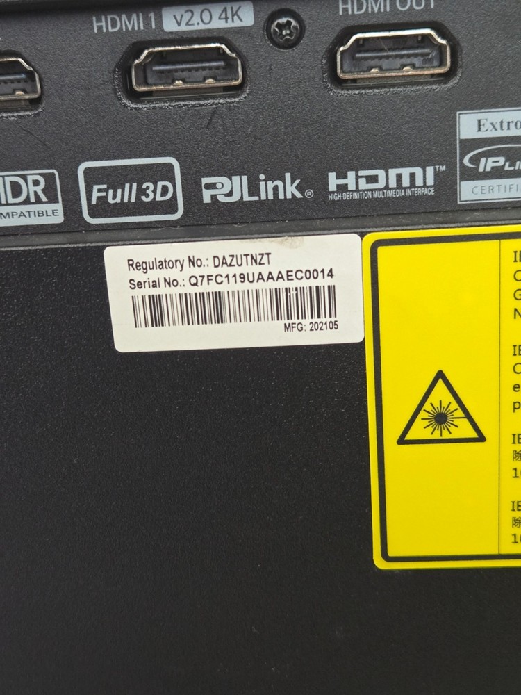 Laser Projector Optoma ZU720T Used