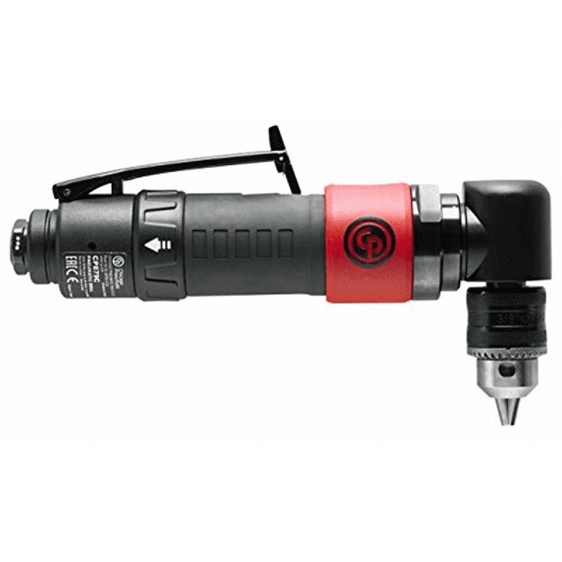 Angle Reversible Key Drill 3/8 IN Lock-off Throttle Jacobs Chuck Pneumatic Tool