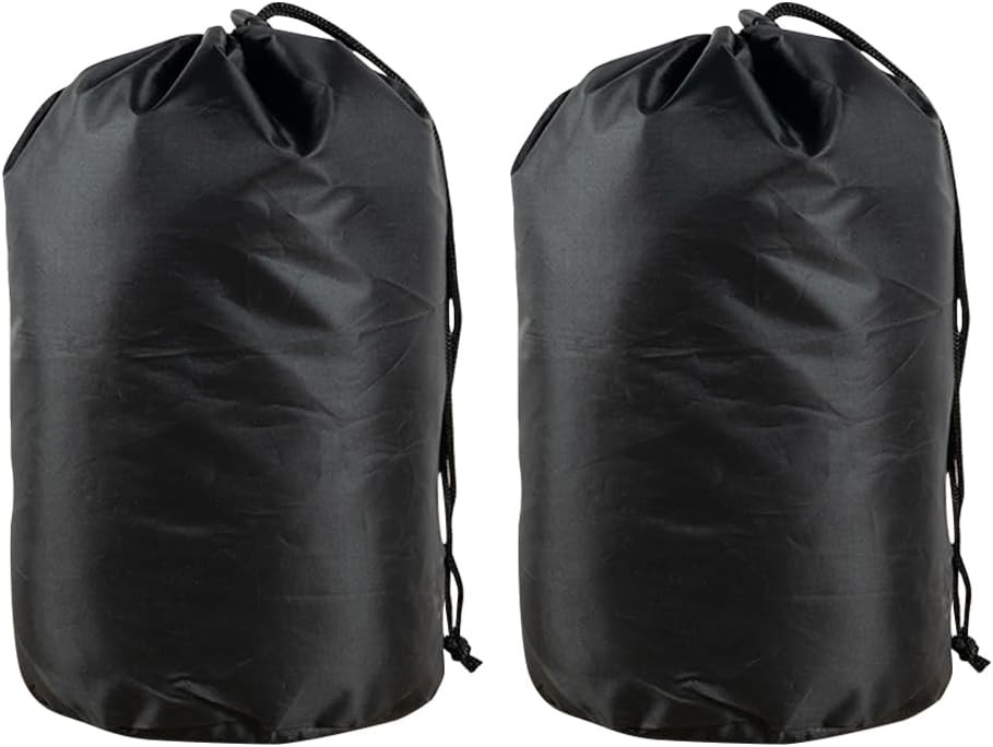 2 Pcs Waterproof Compression Stuff Sack Sleeping Bag Storage Sack Drawstring