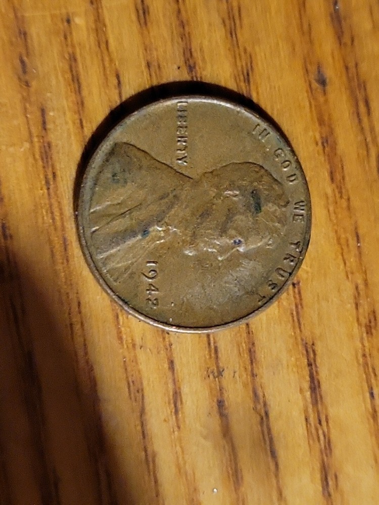 1942 lincoln wheat penny no mint mark