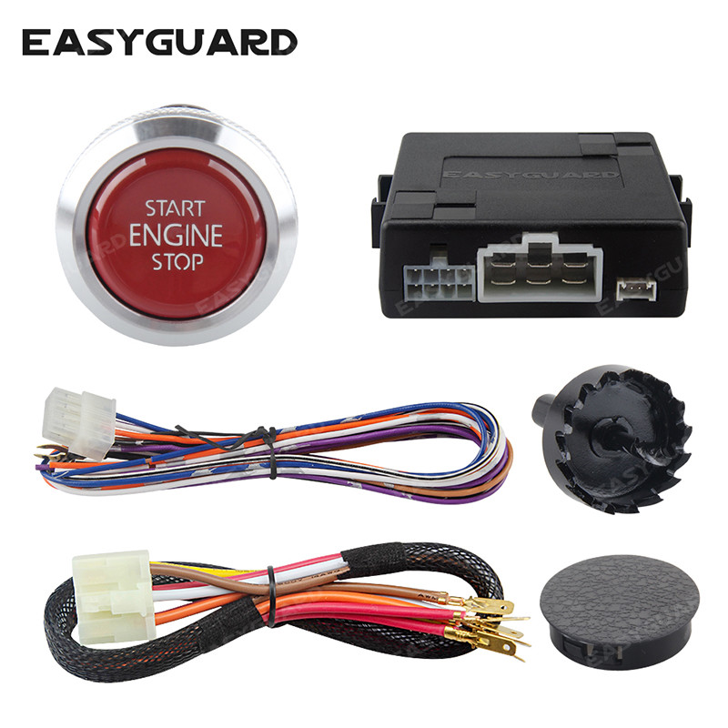 Top Keyless push button compatible with factory key fob remote engine start kit
