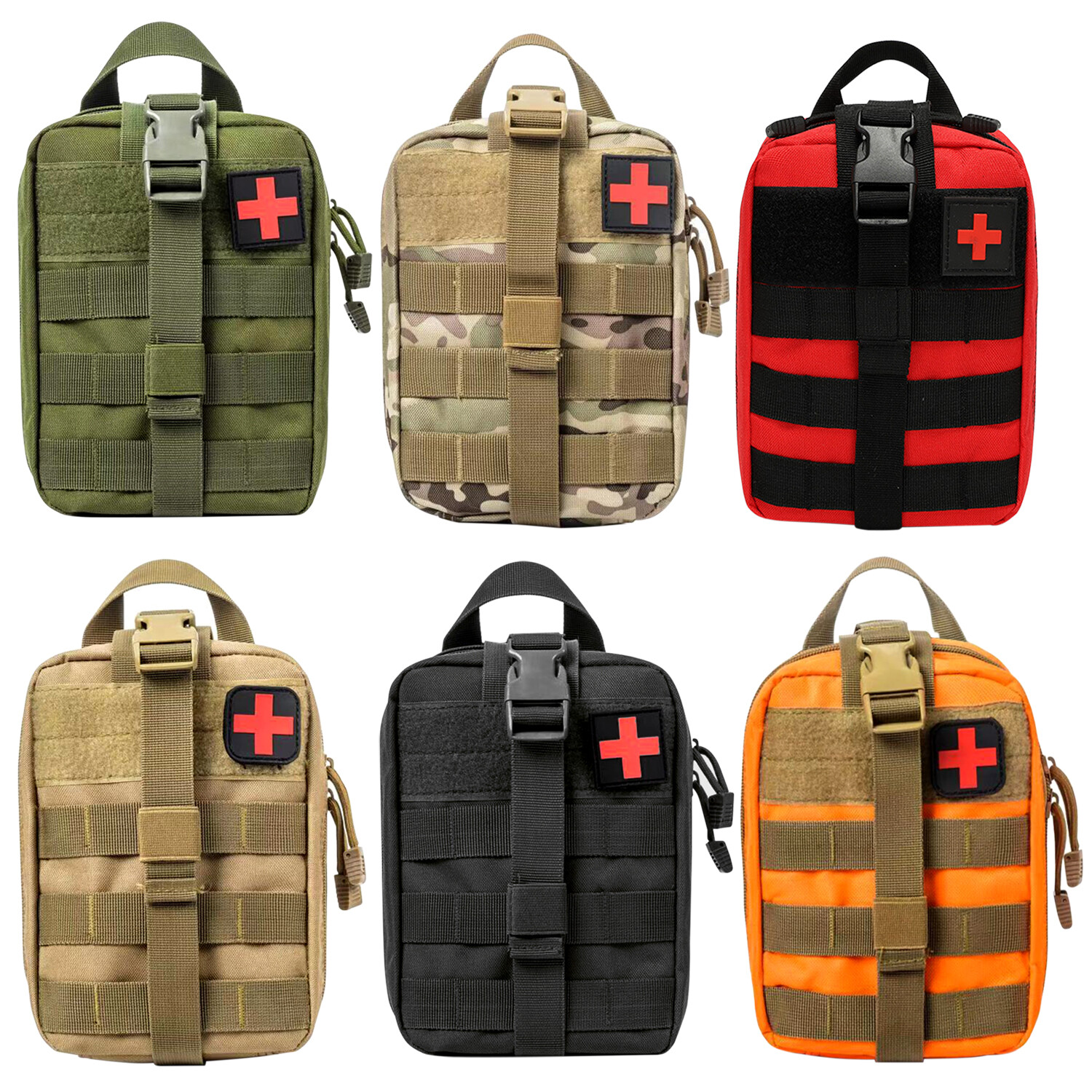 Tactical MOLLE Rip Away EMT Medical First Aid IFAK Medical Pouch Utility Bag
