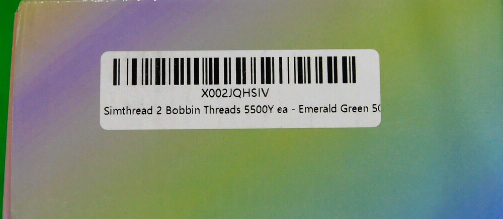 Simthread Emerald Green 3 Pack 5500y Polyester Embroidery Sewing Thread