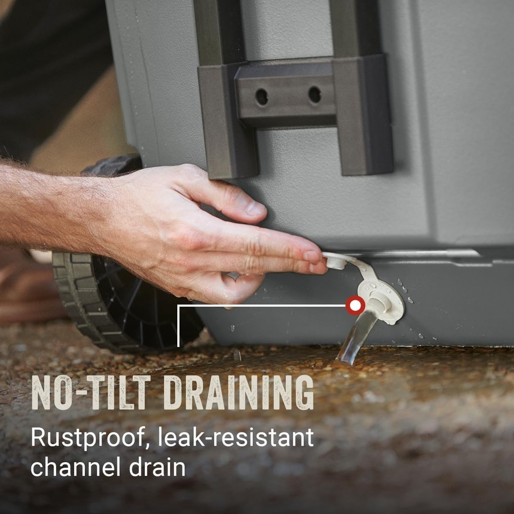 65-Qt Rolling Cooler with Cup Holders