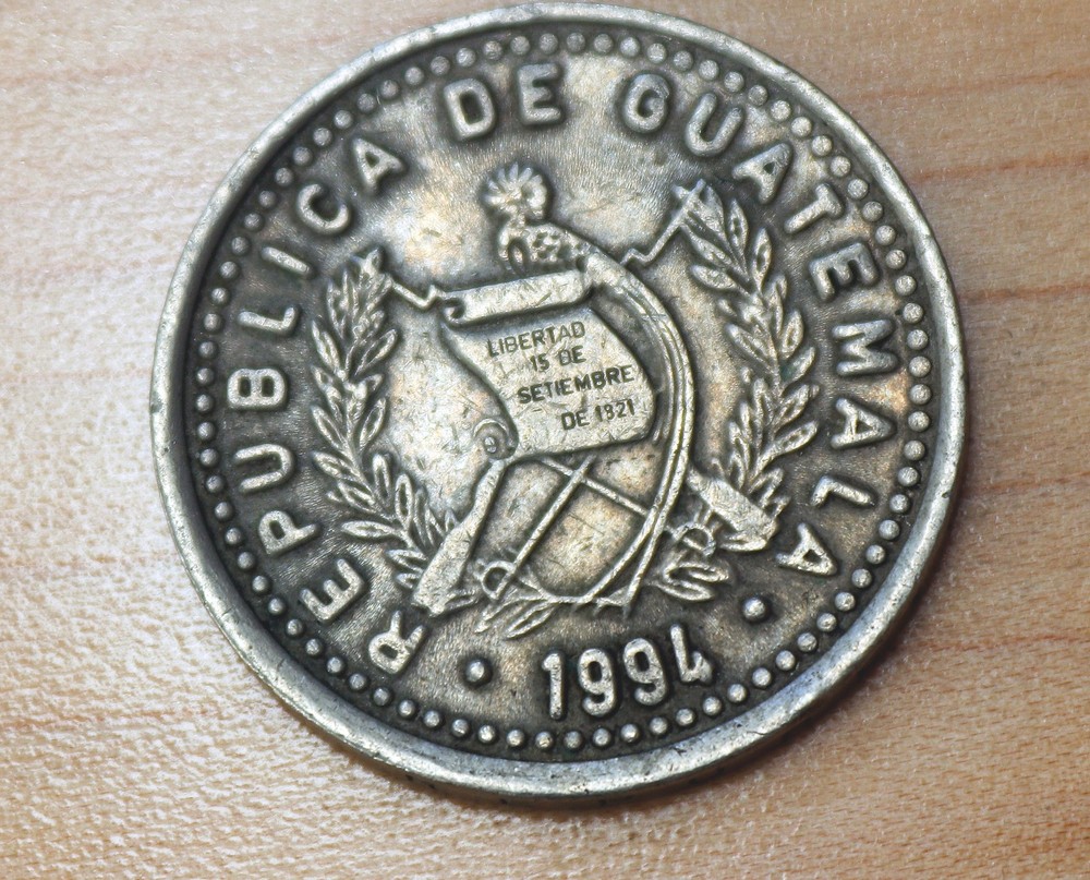 1994 Guatemala 25 Centavos