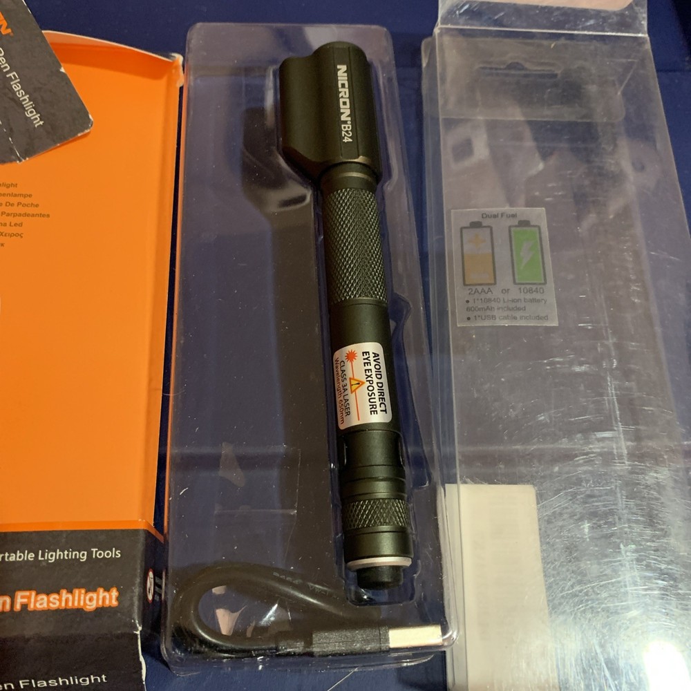 Nicron B24 Laser flashlight Pen Light