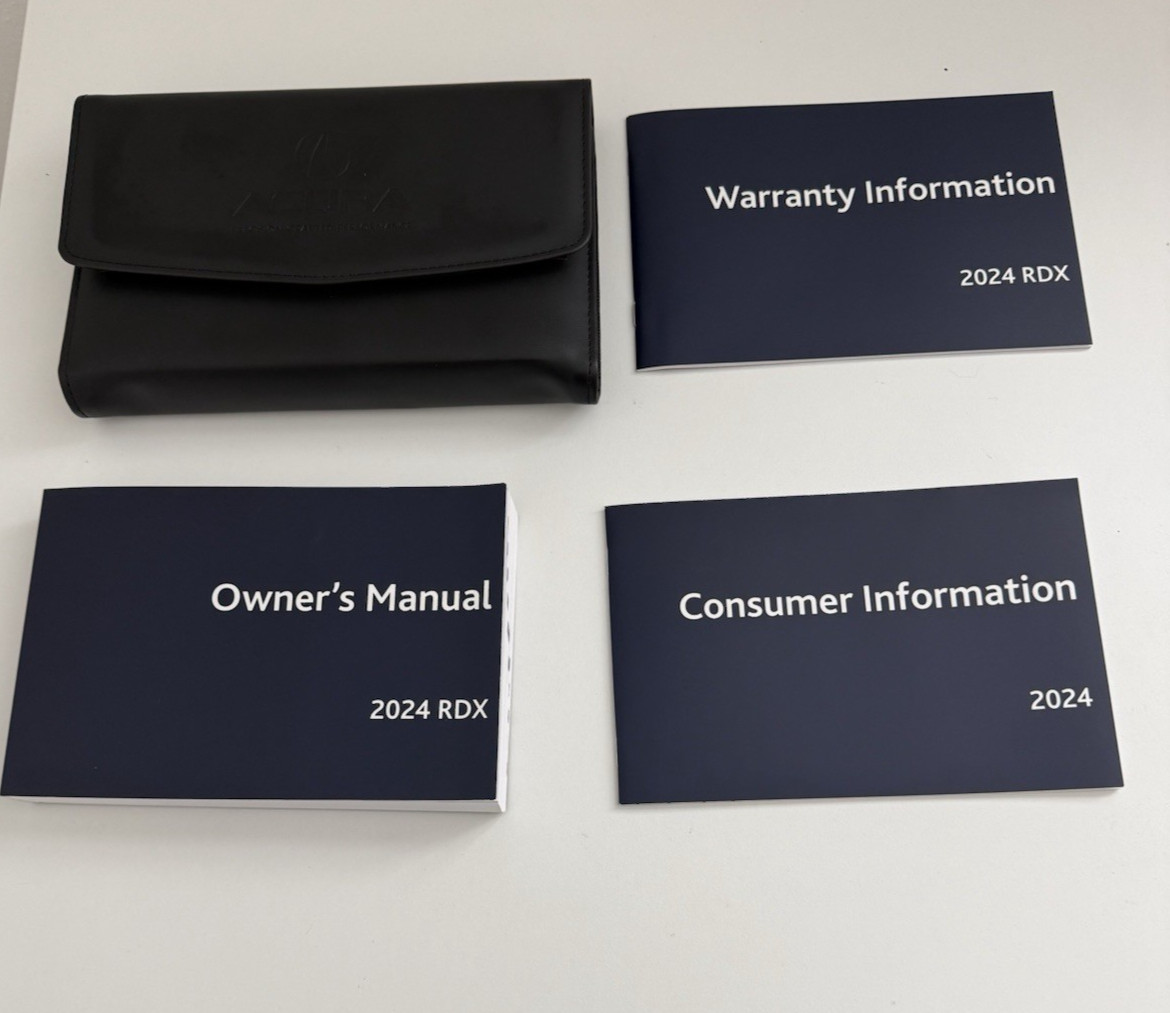 2024 Acura RDX Owner’s Manual Set – OEM Factory Original with Case