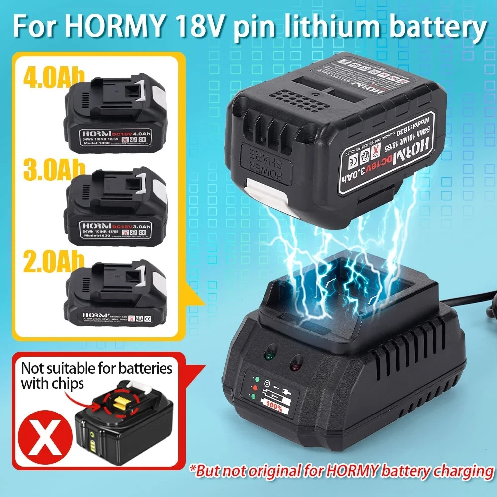 21V Battery Charger Universal Charger Portable Electric Tool Charging Station US
