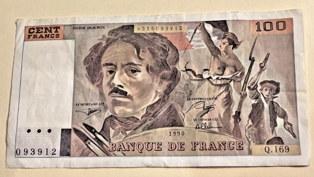 100 Francs 1990 France