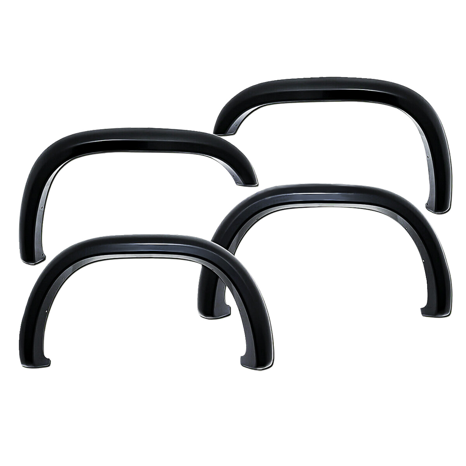 For 1997-2004 Dodge Dakota Black Pocket Style Fender Flares Set 1998/99 2001/2/3