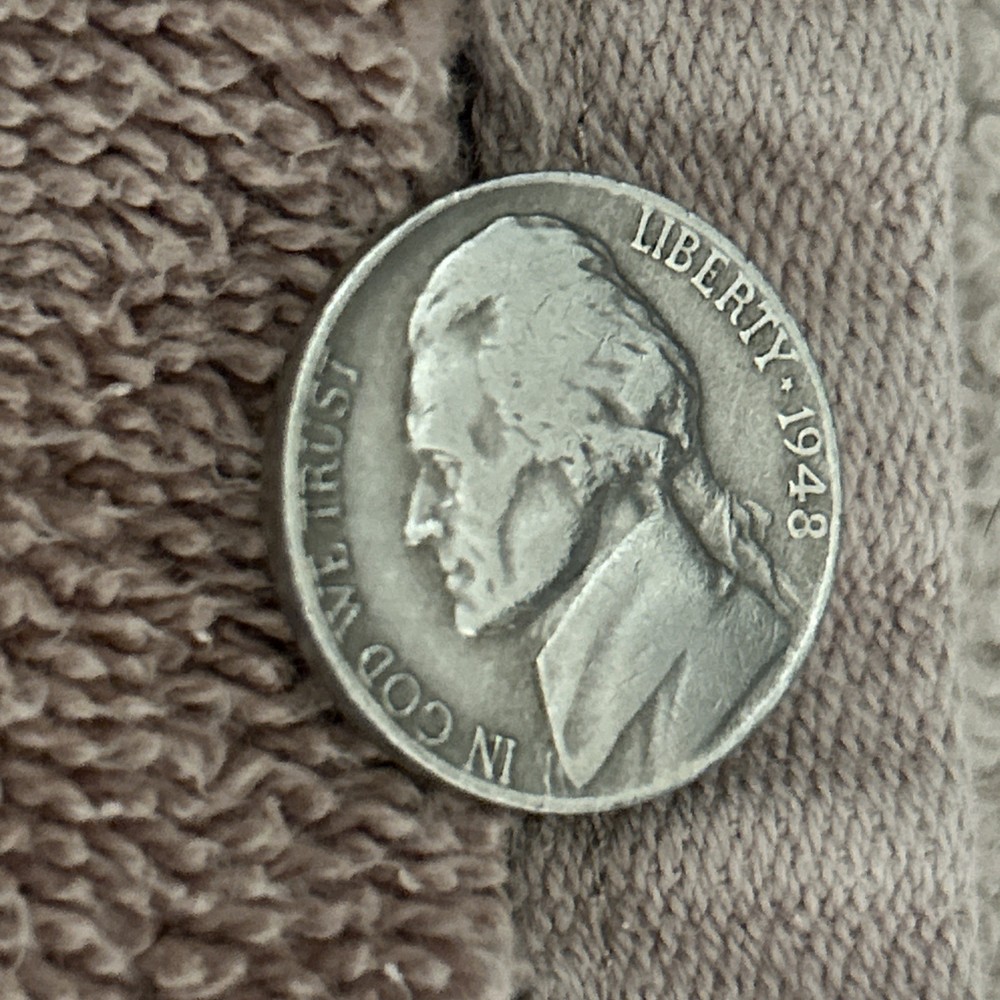 1948 Jefferson nickel no mint mark