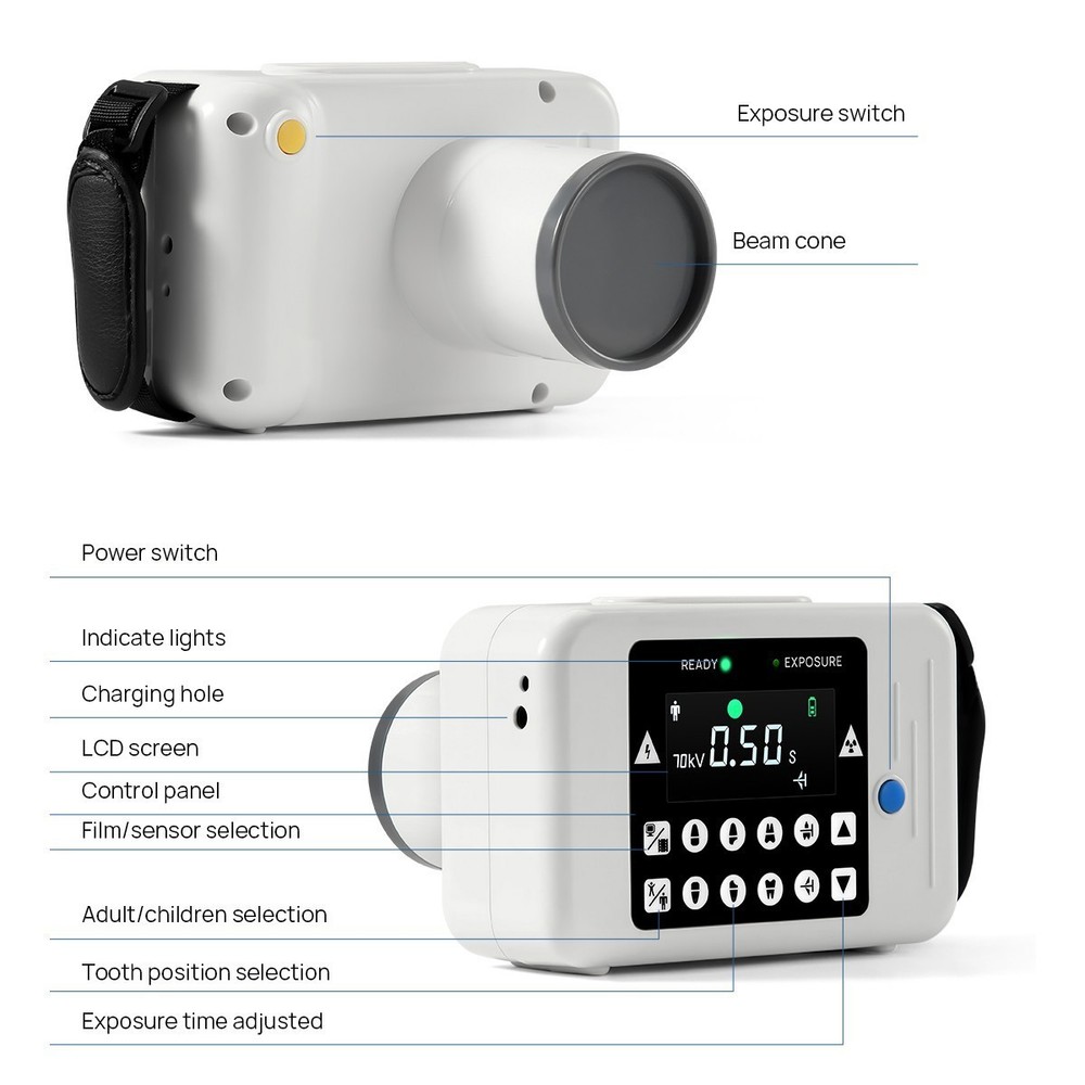 Portable Dental X Mobile Ray Unit Digital Machine High Frequency without Shield