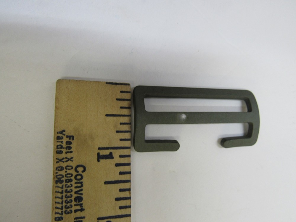 2 Danish Small & Large Pack L Strap Buckles Aluminum British Pattern 37 Type NOS
