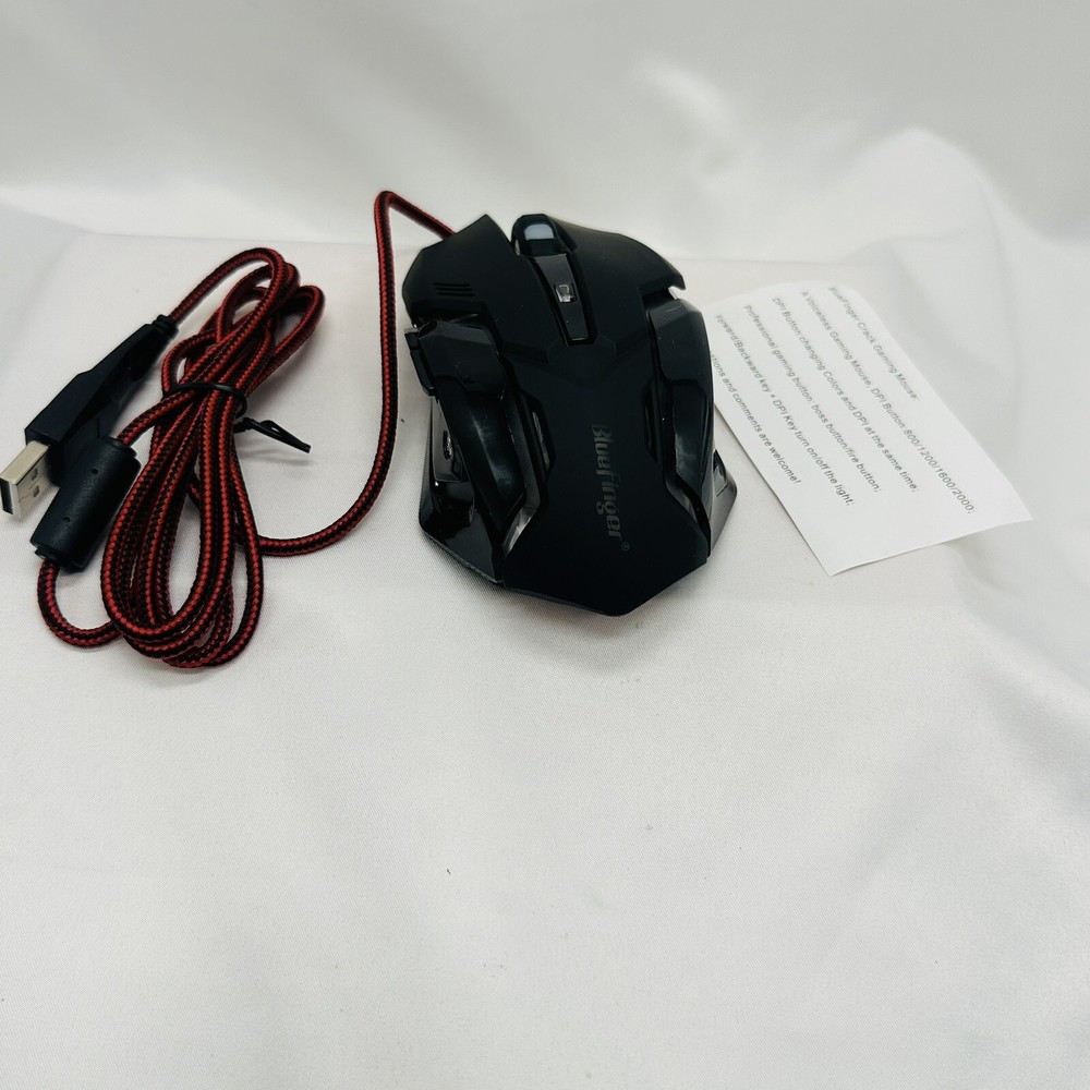 BlueFinger Wired USB Gaming Mouse + Mouse pad