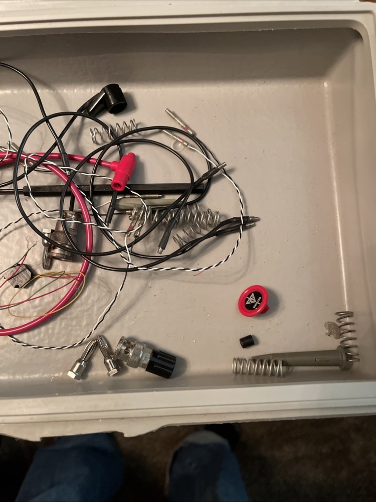 Electronics Toolbox With Tools, Various Tools, Various Testing Equipment See Pic