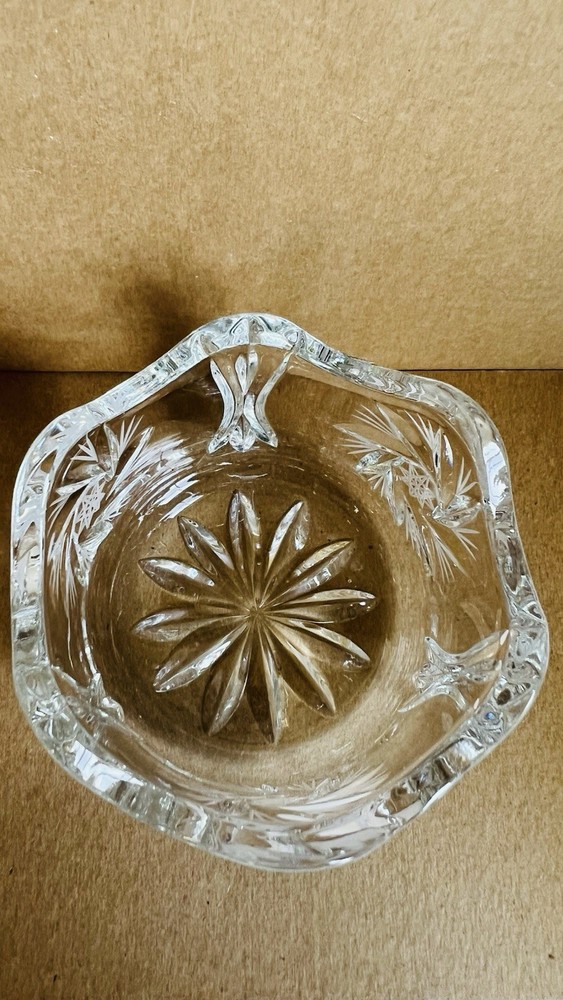 Lead Crystal Candy Trinket Dish