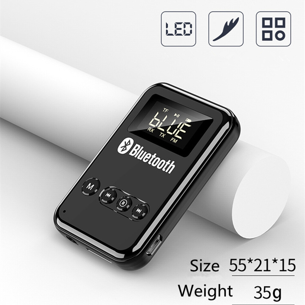Wireless Bluetooth FM Transmitter Receiver TF For Car TV PC Headphones Speakers