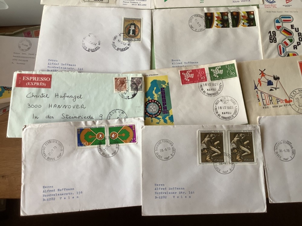 Italy collection postal covers 16 items Ref A2035
