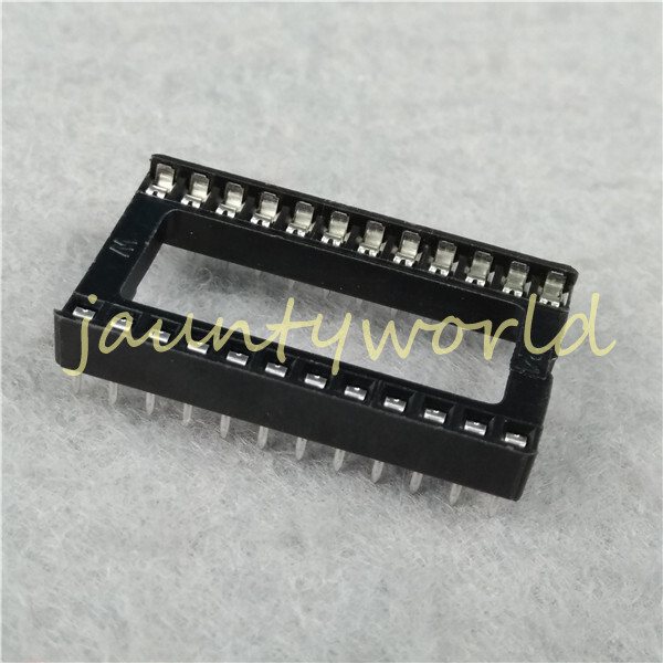 5PC 24pin Pitch 2.54mm DIP IC Adaptor Solder Broad Type Socket