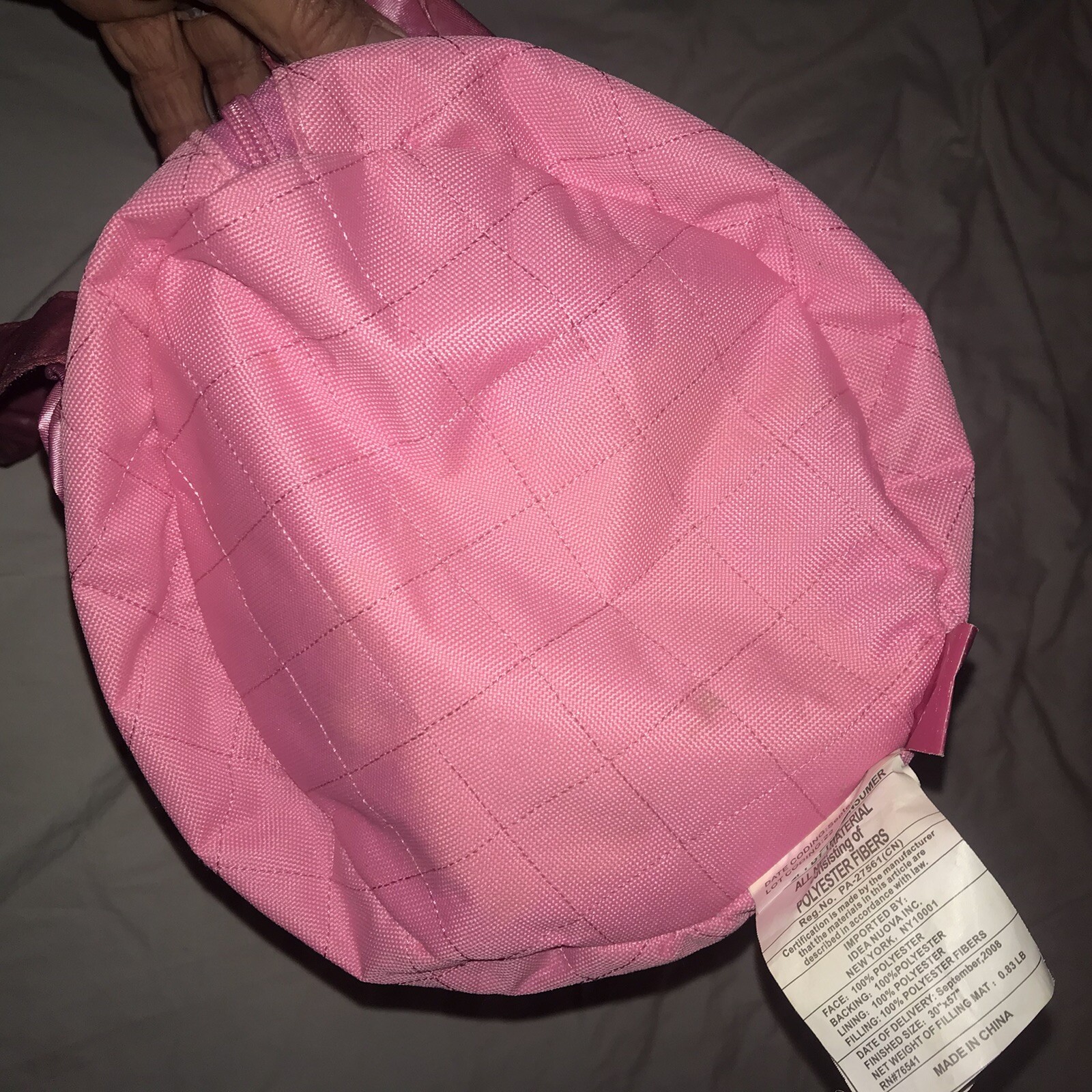 Disney Princess Aurora, Belle & Cinderella Kids Pink Duffle Bag And Sleeping Bag