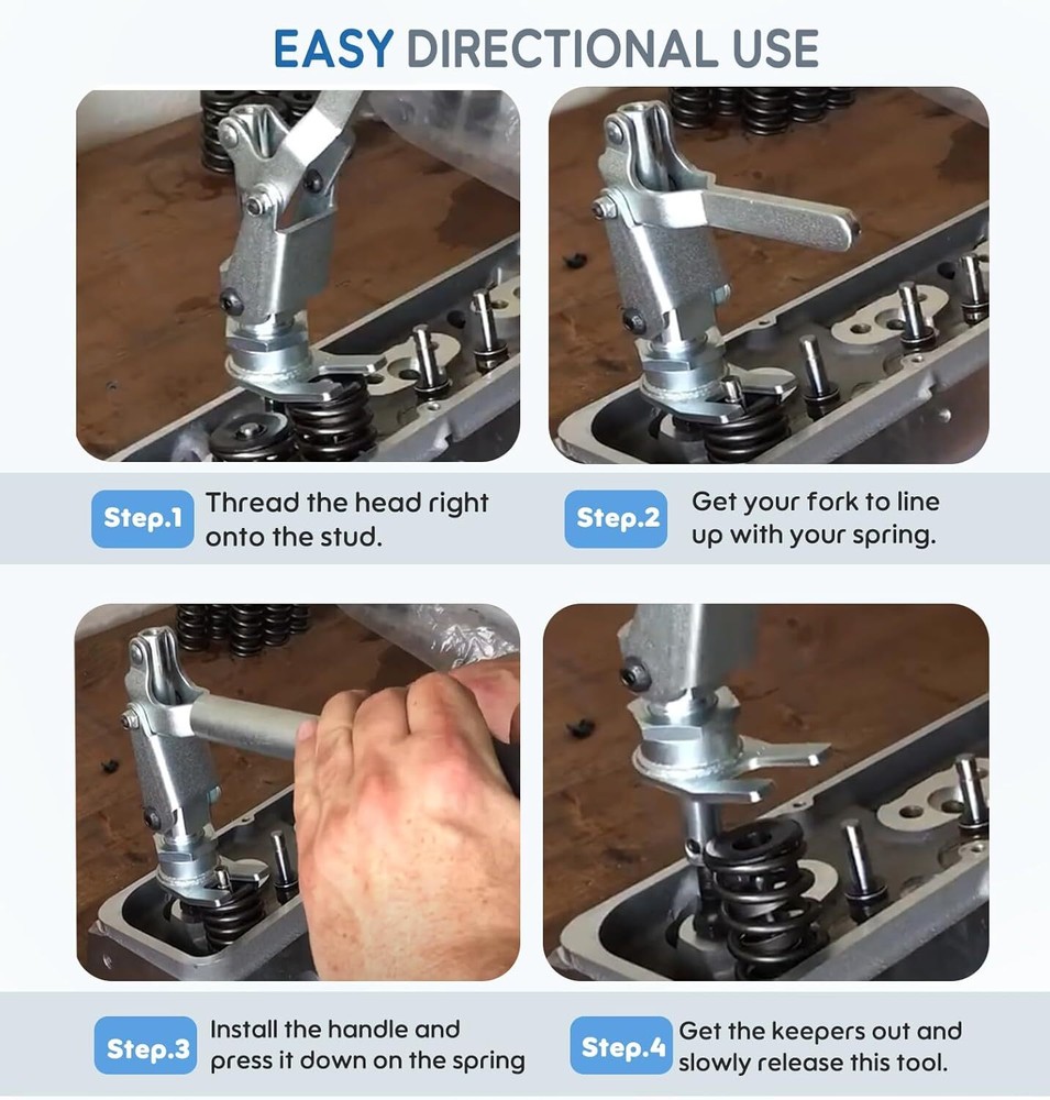 66784 Proform Valve Spring Compressor Remove Stud Mount FOR all 3/8" & 7/16"