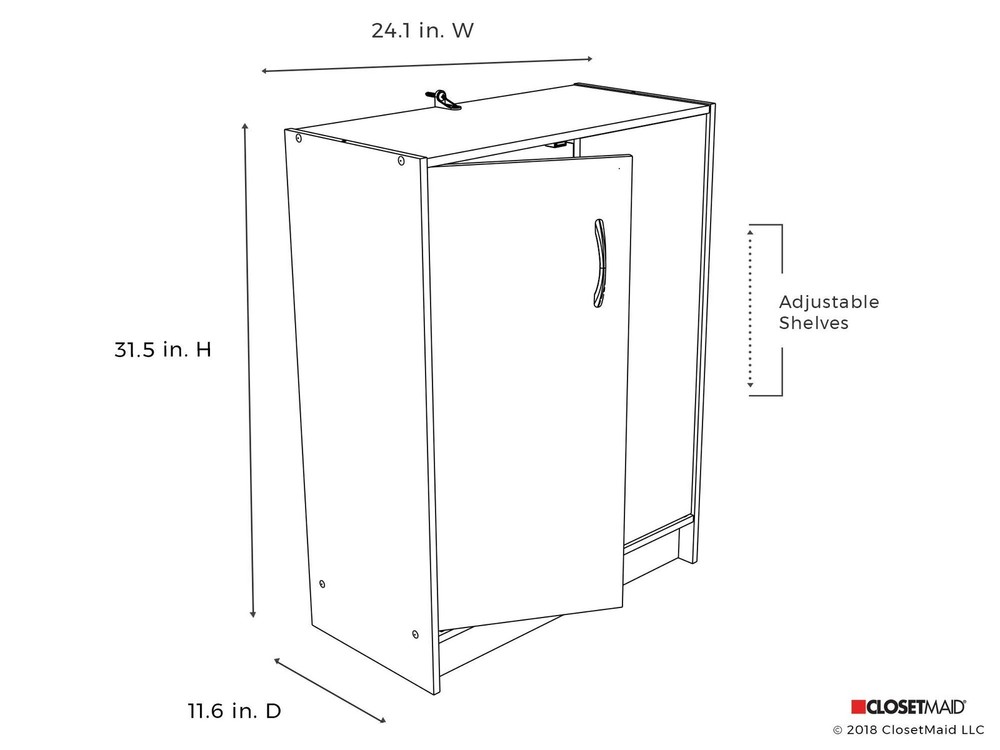 1307 Stackable 2-Door Organizer, Dark Cherry