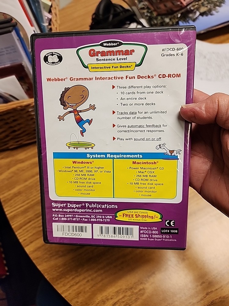 4 Super Duper - Webber WH Questions & GRAMMAR CD-ROM