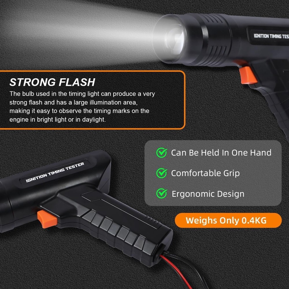 Ignition Timing Light Automotive Engine Ignition Inductive Timing Light Gun 12V