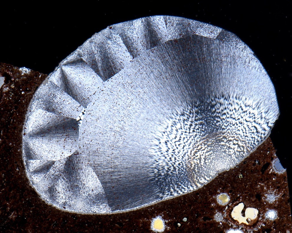 AGATE ACHAT Waldhambach Germany interesting thin section microscope slide