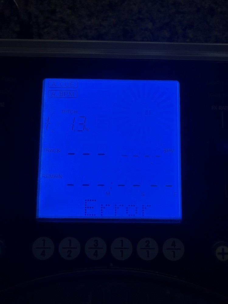 Stanton C.324 Tabletop DJ Turntable Mixer CD Player Needs Repair "No Disc" ERROR