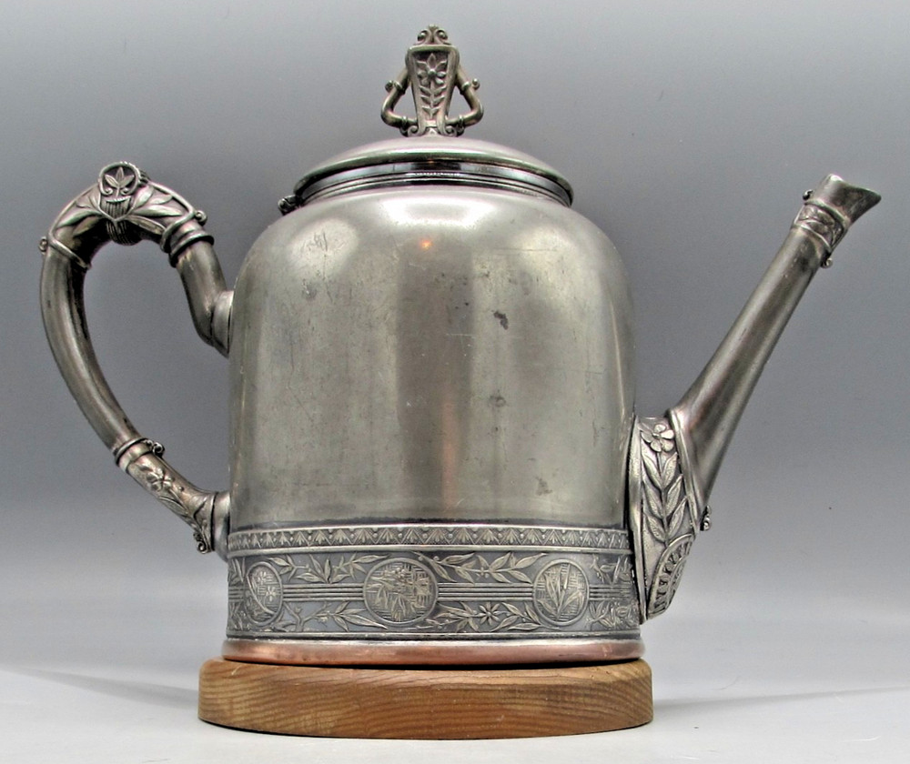 Antique Pairpoint Mfg Co Quadruple Plate Silver 307 Teapot Ornate