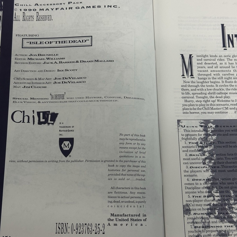 Chill - The Accessory Pack - Mayfair RPG