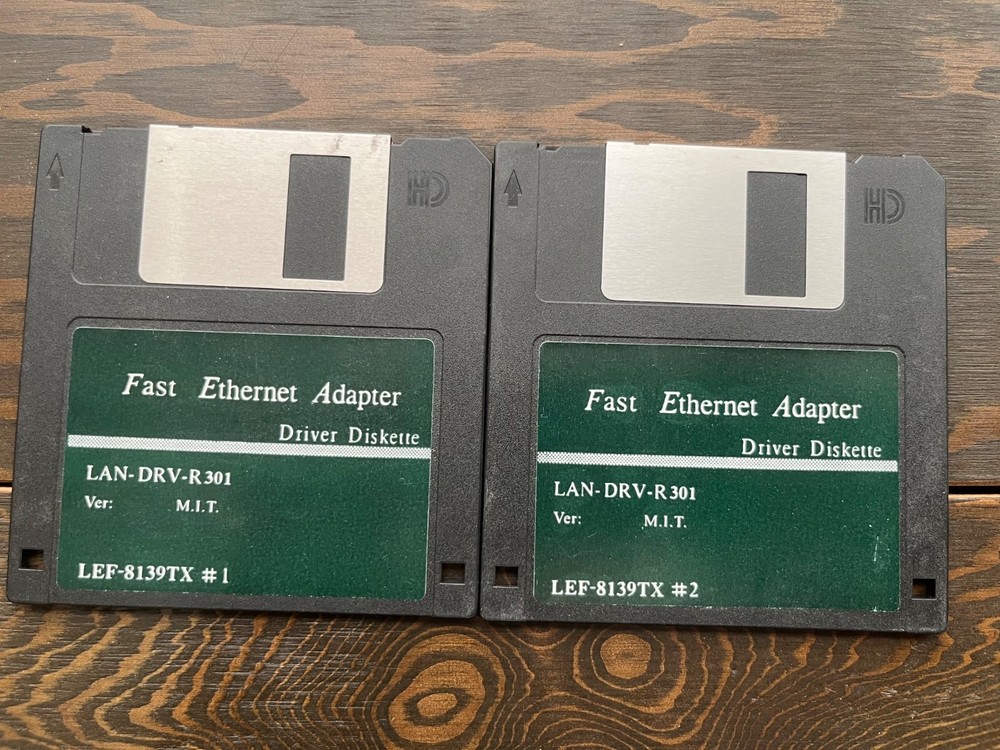 Fast Ethernet Adapter LEF-8139TX Drivers LAN-DRV-R301 3.5" Floppy (UNTESTED)