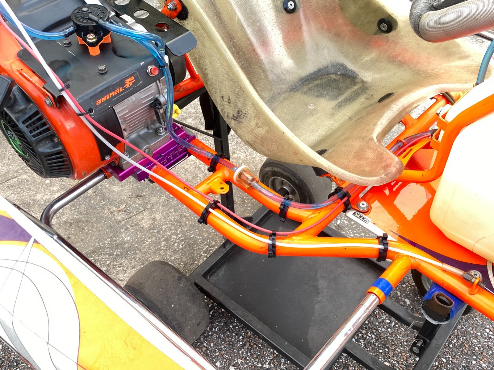 FREE SHIPPING! Kart fuel wire cable guide Briggs 206 TAG Shifter X30 Rotax IAMI