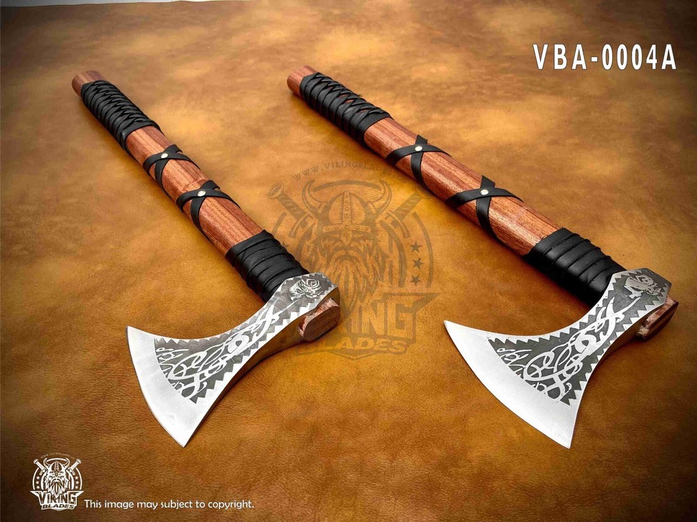 Personalized (2piecs) Engraved Viking axe gift, Custom Viking camping Battle axe