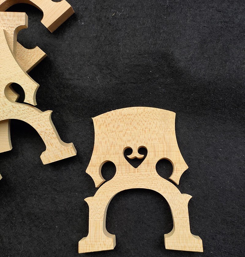 10pcs 1/8 Cello Bridge maple wood