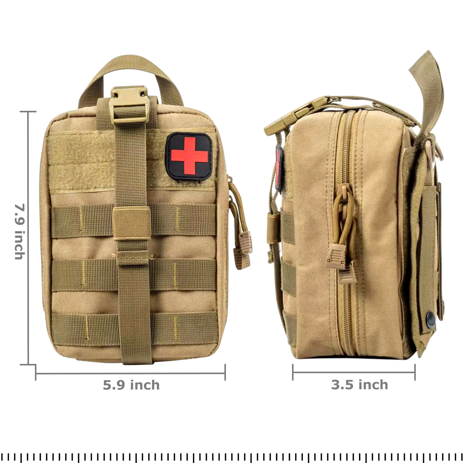 Tactical MOLLE Rip Away EMT Medical First Aid IFAK Medical Pouch Utility Bag