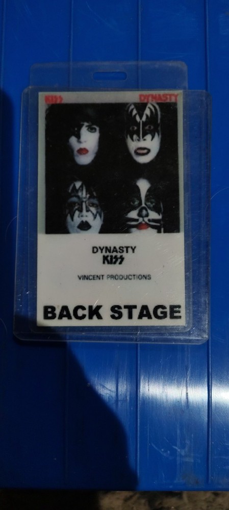 Authentic vintag KISS Dynasty Back stage Pass from the 1979(Return of KISS Tour)