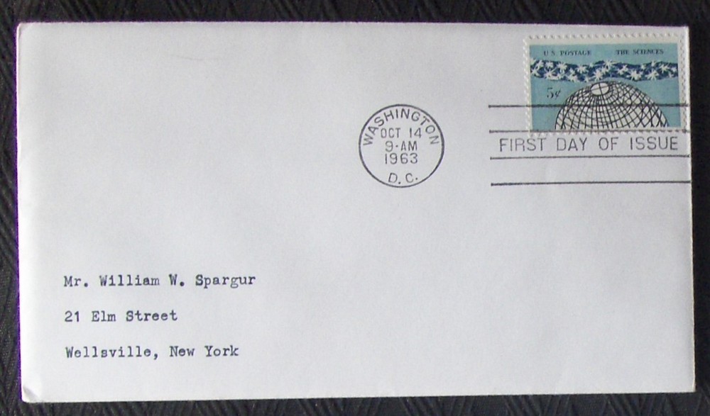 US FDC SC #1237 5¢ stamp SCIENCE 1963.