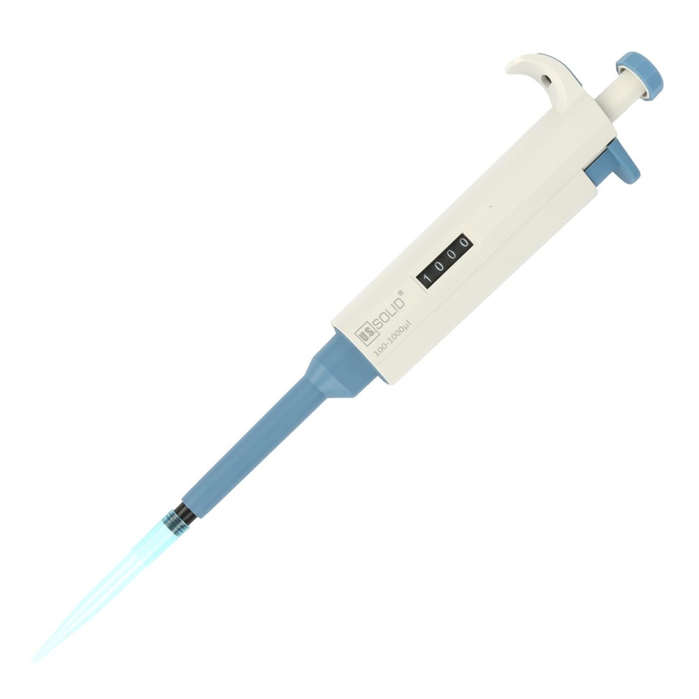 U.S. Solid Single Channel Pipette Adjustable Scientific Micropipette