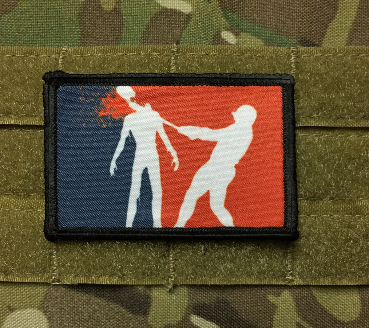 Kill Bill Hattori Hanzo Morale Patch Tactical Military Army USA Flag Hook Badge