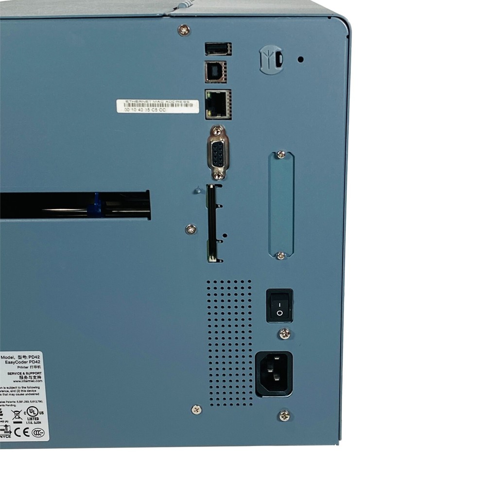 TESTED Intermec EasyCoder PD42 Thermal Transfer Label Printer USB LAN Serial