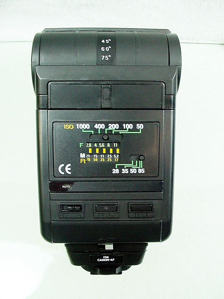 Achiever 630AF Flash + Grip + Remote Sensor | For Canon AF/EOS | New | NOS | $59