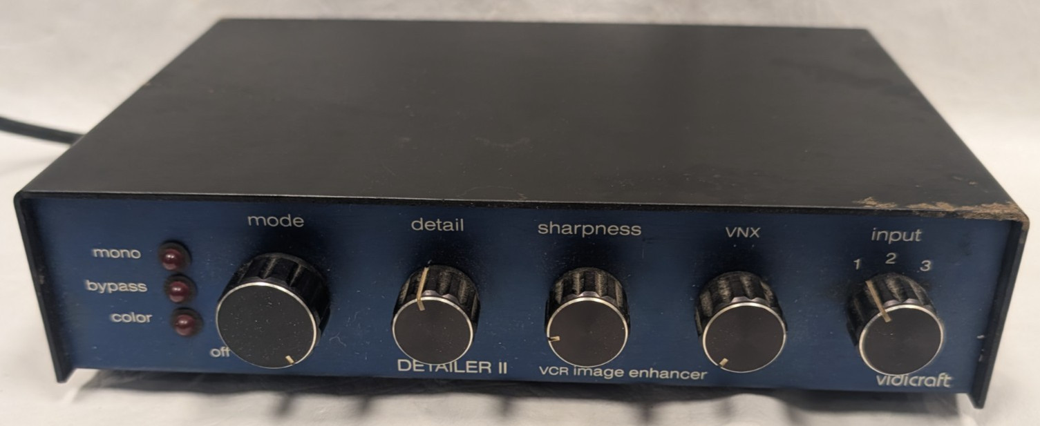 Vidicraft Detailer II Video Image Enchancer Tested Turns On - RK809